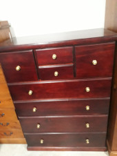Solid timber chest of 4 large drawers