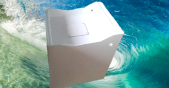 single fiberglass boat pod