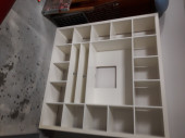 White Ikea Expedit Open Shelving/TV unit