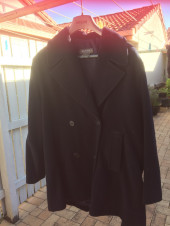 Country Road VGC Navy Blue WOOL Coat