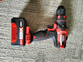 4.0h battery, charger and hammer drill