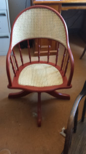 Fully restored rattan chair