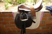 English Pony Club saddle and bridle